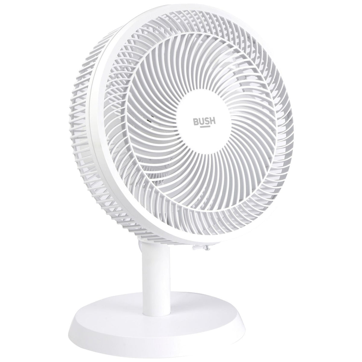 Bush white desk fan 12 inch with three speed settings, UK version
