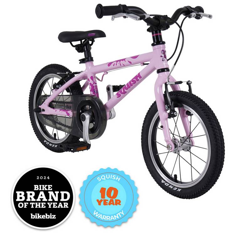 Squish lightweight kids bike pink 14 inch, UK version