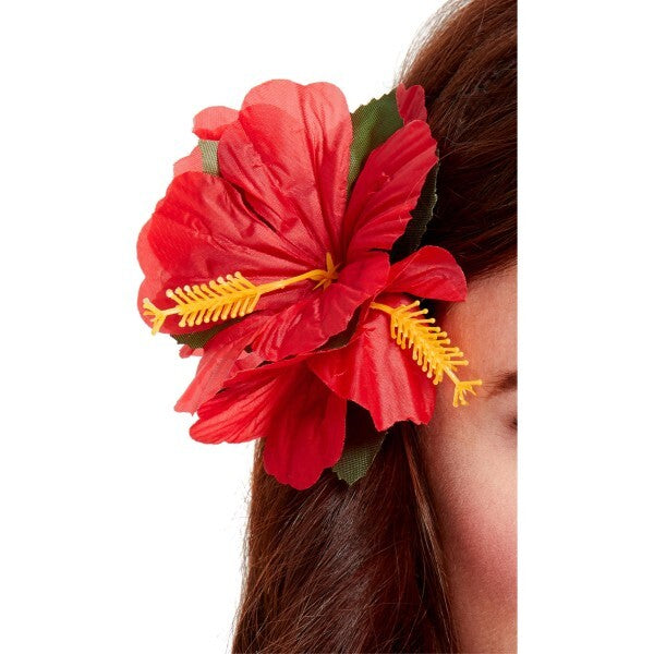 Smiffys Hawaiian flower hair clip, imported from the UK