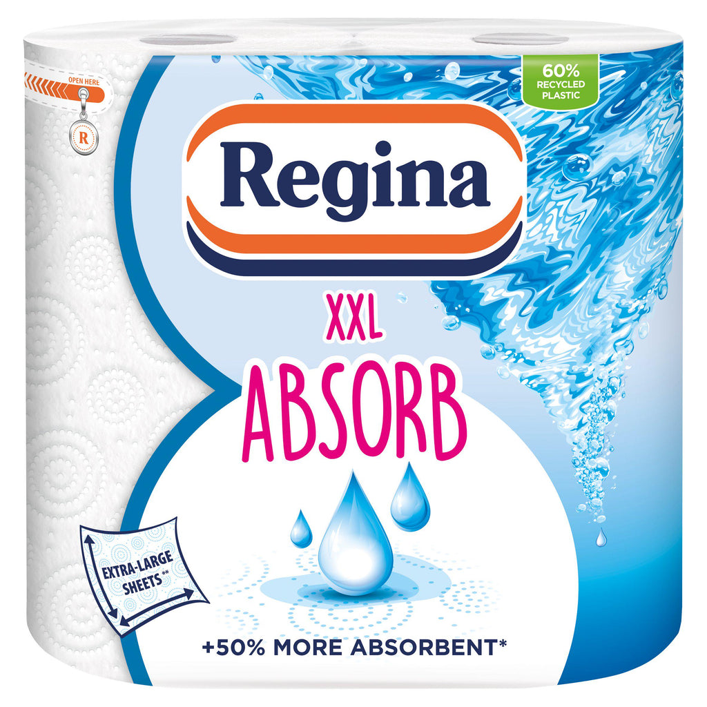 Regina Absorb Kitchen Towel Rolls x2