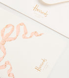 Harrods Blue Bow Greeting Cards Pack of 5, UK version