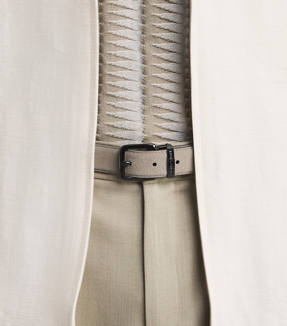 Emporio Armani leather belt with Eagle buckle - British product