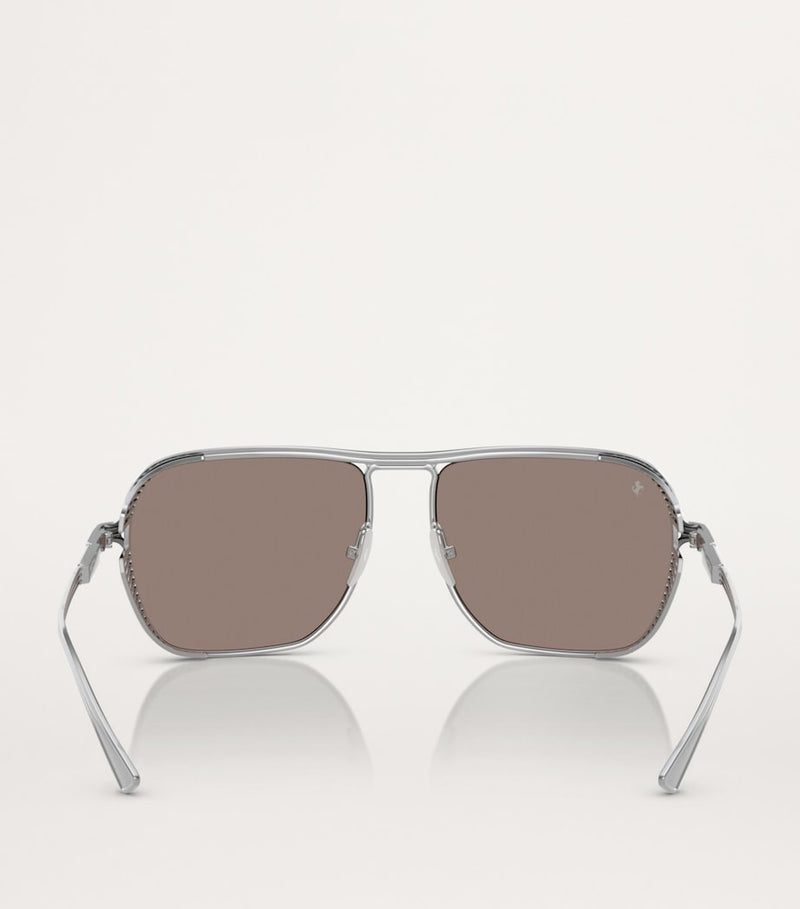 Ferrari titanium sunglasses mirrored lenses (British brand)