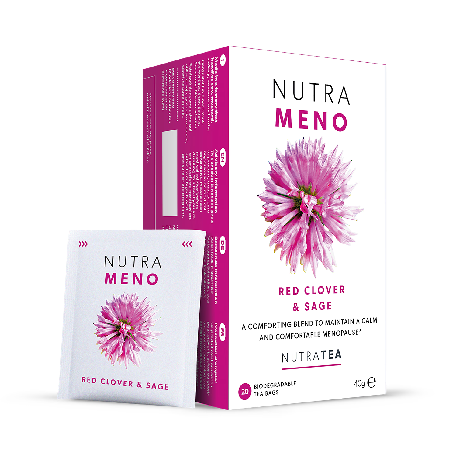 NutraMeno Herbal Tea 20 Tea Bags (British brand)