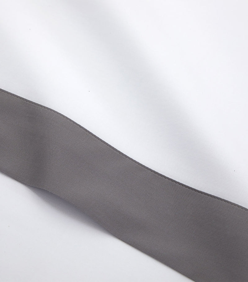 Yves Delorme Linea Platine Double Flat Sheet 240cm x 295cm (British brand)