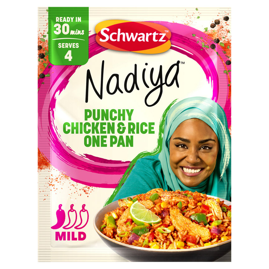 Schwartz Nadiya Punchy Chicken & Rice One Pan 25g GOODS ASDA   