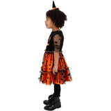 Smiffys Pumpkin Dress costume with matching headband, UK version