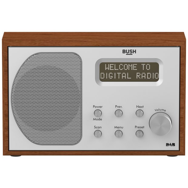 Bush portable radio brown wood effect - British product