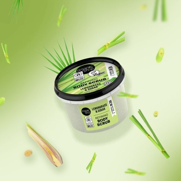 Organic Shop Refining Body Scrub Lemongrass & Sugar 250ml