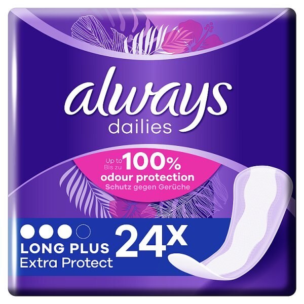 Always Dailies Long Plus Extra Protect Panty Liners x24 GOODS Superdrug   