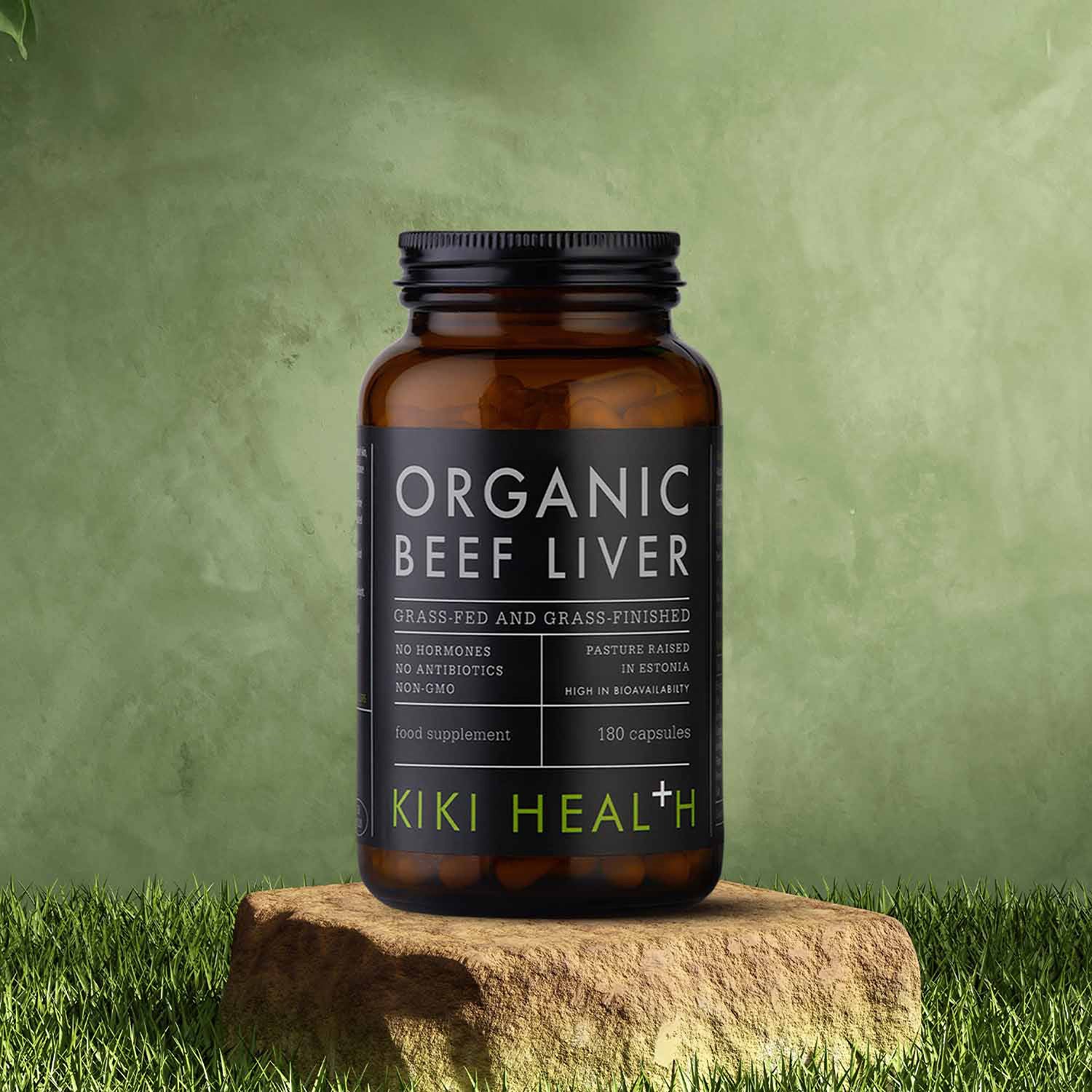 KIKI Health organic beef liver 180 vegicaps, UK version