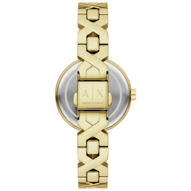 Armani Exchange ladies watch gold-tone 32mm, UK version