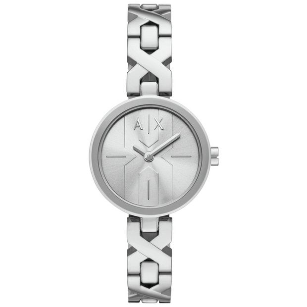 Armani Exchange silver stainless steel bracelet watch - British product