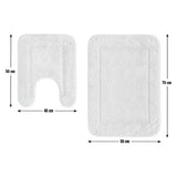 Argos Home bath and pedestal mat set in grey, imported from the UK