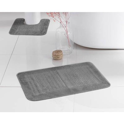 Argos Argos Home Bath and Pedestal Mat Set - Grey- Buy online at McGrocer