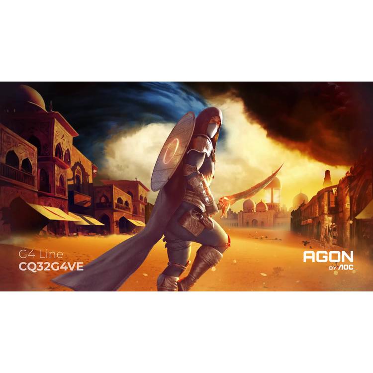 AOC CQ32G4VE 31.5in curved QHD gaming monitor, UK version
