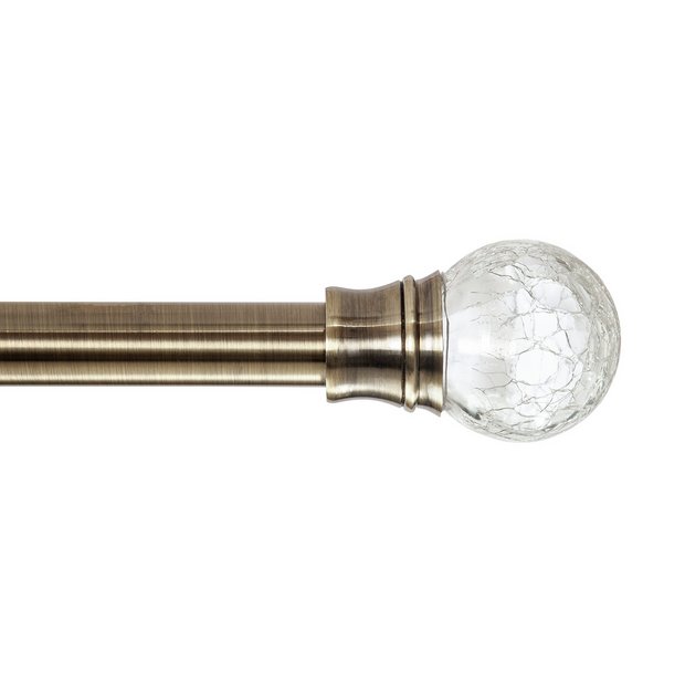 Argos Home brass extendable curtain pole 110-300cm - British product