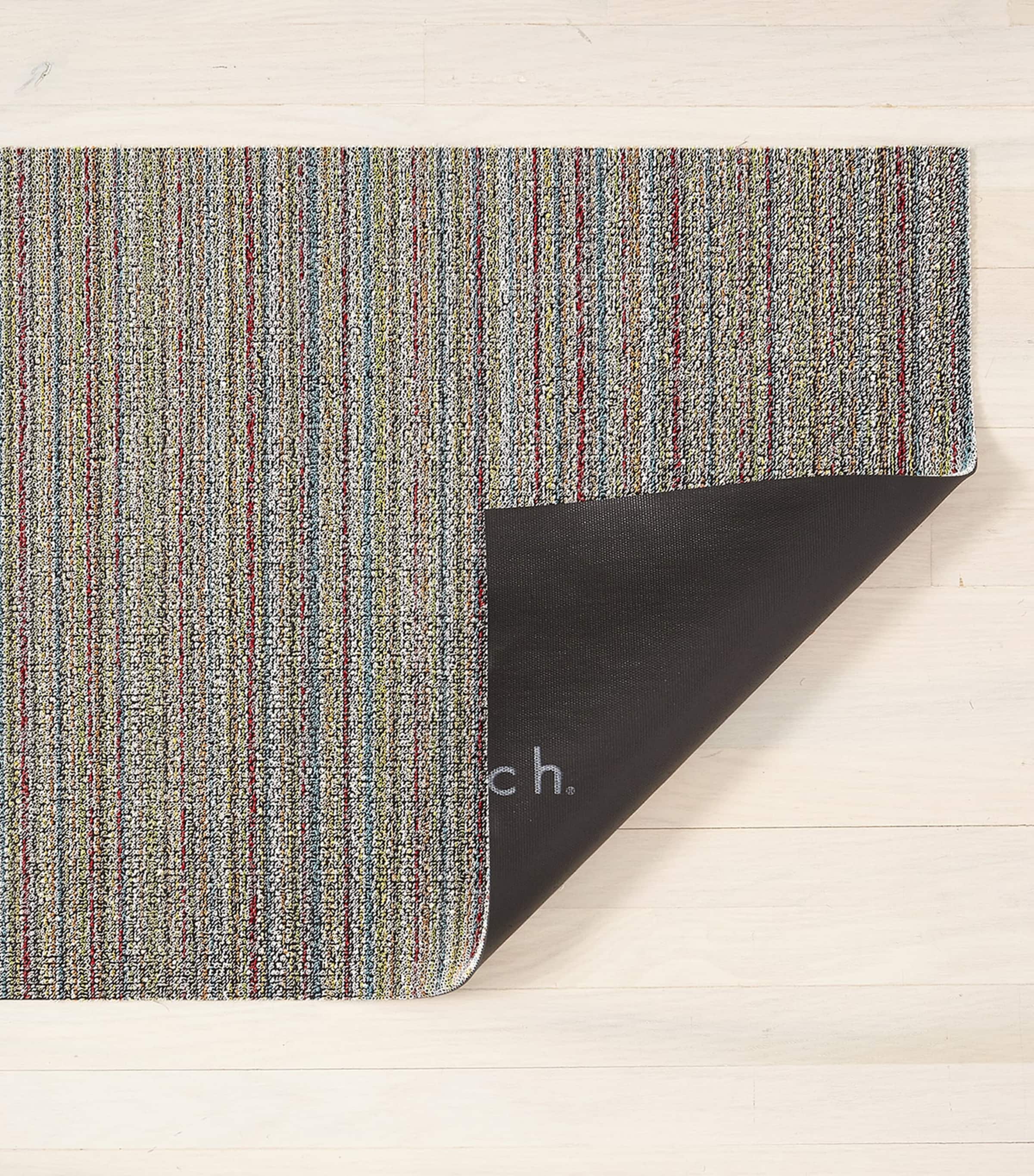 Chilewich Skinny Stripe Shag Doormat 46cm x 71cm - British product