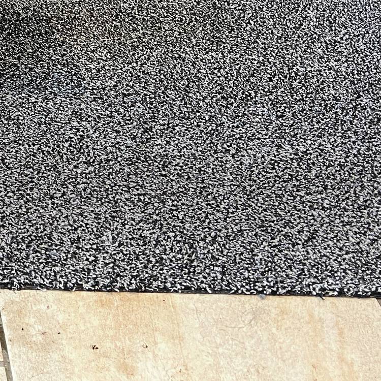My Mats charcoal cotton short pile doormat 75x50cm - British product