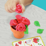 Play-Doh Blooming Flowers children's playset with 5 tubs and 15 accessories (British brand)
