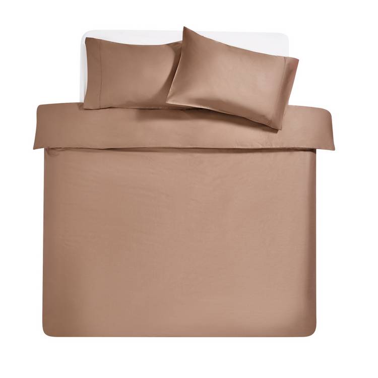 Habitat bedding set mocha 400 thread count single - British product