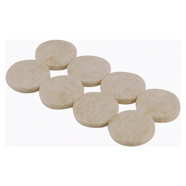 Felt Gard round protective pads 25mm 16 pack, imported from the UK
