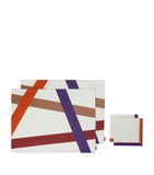 Missoni cotton placemats and napkins set with Nastri geometric pattern, imported from the UK