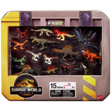 Mattel Jurassic World Rebirth Minis 15 dinosaur figures pack - British product