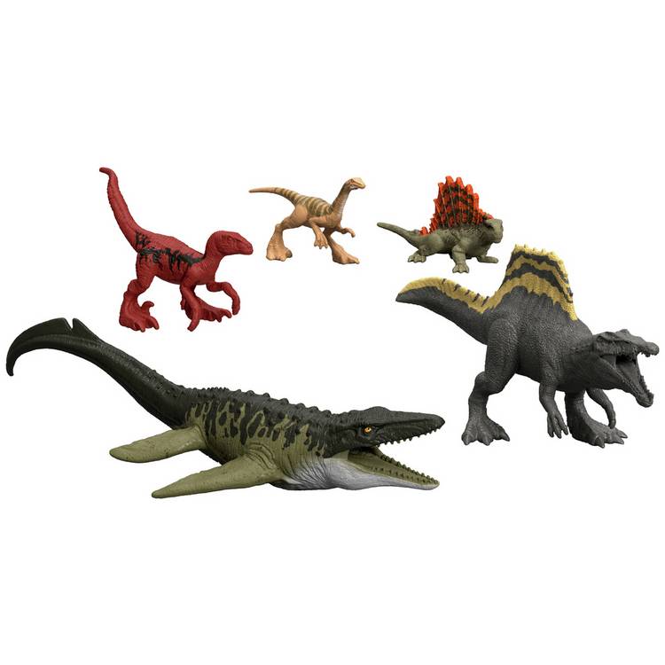 Mattel Jurassic World Rebirth Minis 15 dinosaur figures pack - British product