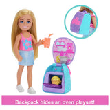Barbie Chelsea baking backpack doll 16cm, UK version
