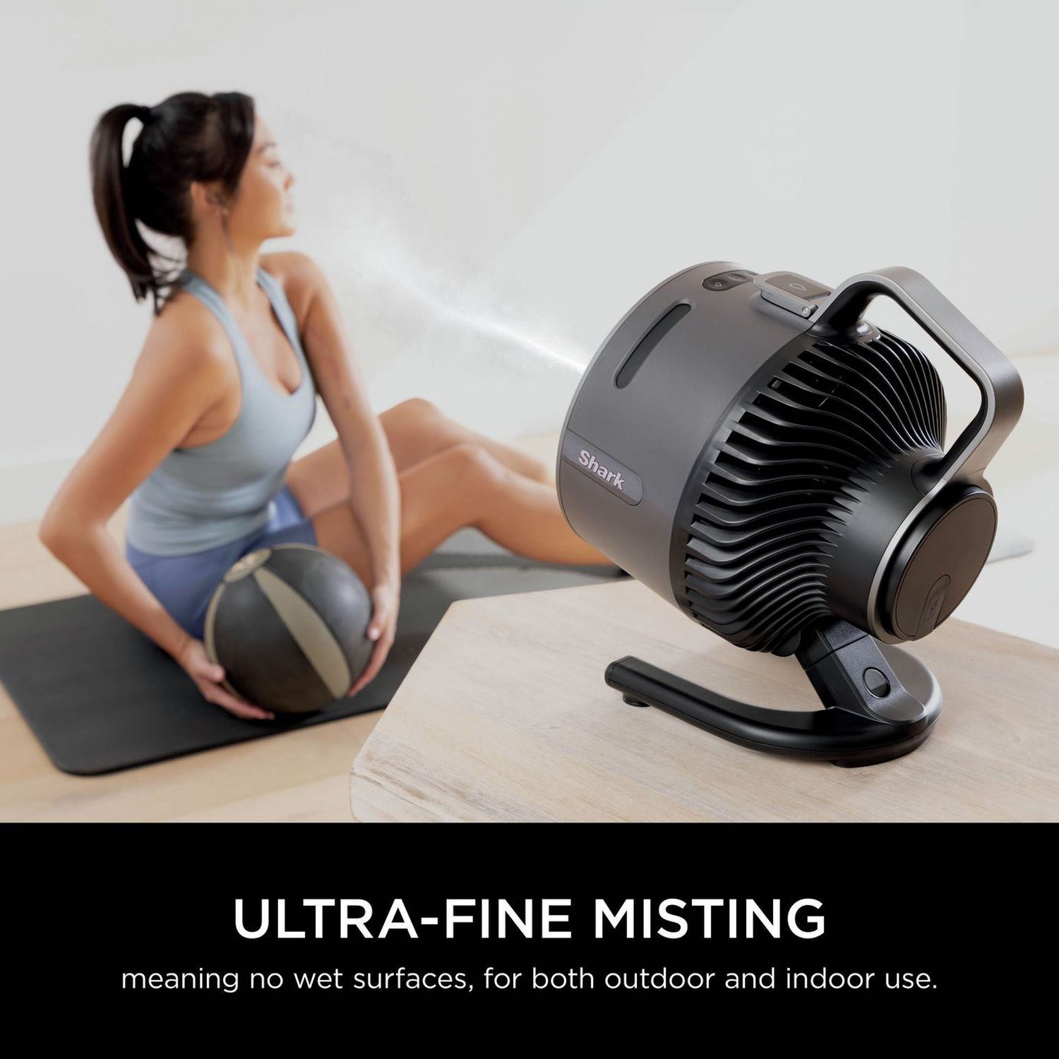 Shark FlexBreeze portable desk fan 6 inch with mist (British brand)