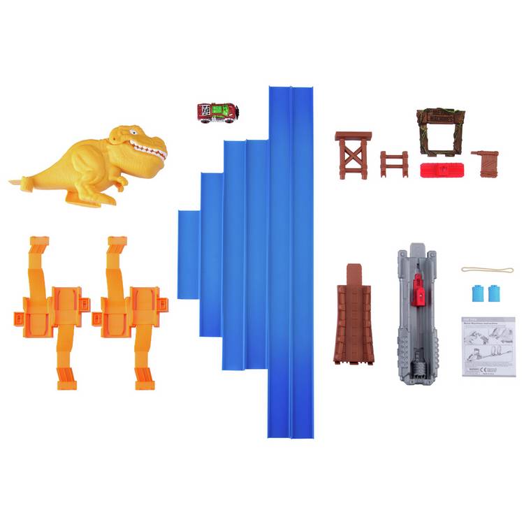 Zuru Metal Machines T-Rex playset with track and launcher, imported from the UK