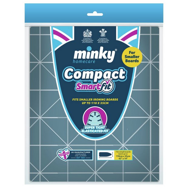 Minky Smart Fit Compact ironing board cover 110x35cm (British brand)