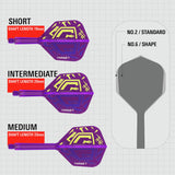 Target Luke Littler K-Flex darts flights No2 short, UK version