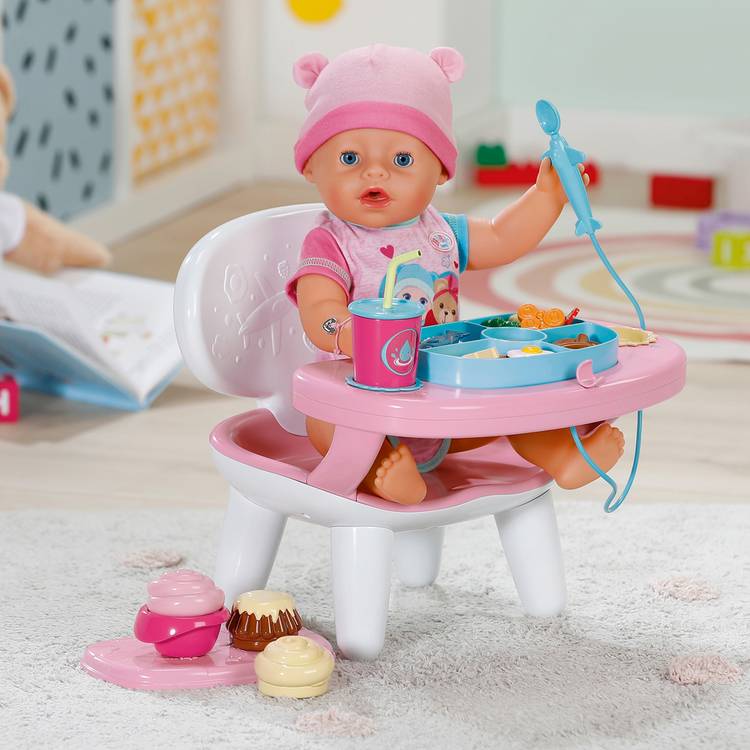 Baby Born doll lunch table interactive playset, imported from the UK
