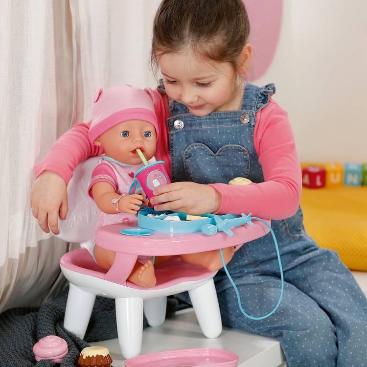 Baby Born doll lunch table interactive playset, imported from the UK