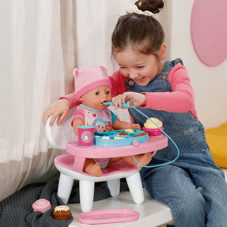 Baby Born doll lunch table interactive playset, imported from the UK