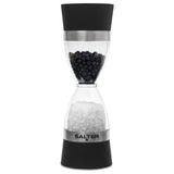 Salter Salt and Pepper Mill Black 18cm, imported from the UK