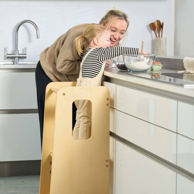 Tutti Bambini learning tower natural finish - British product