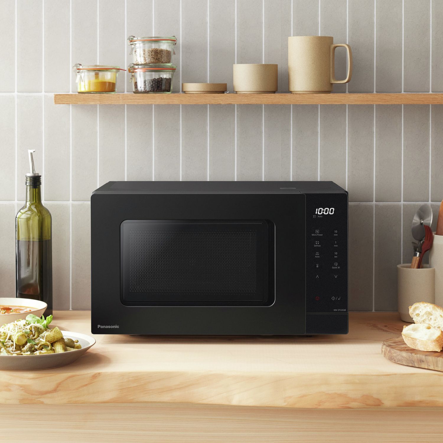 Panasonic NN-ST22QBBPQ microwave 20L black, imported from the UK