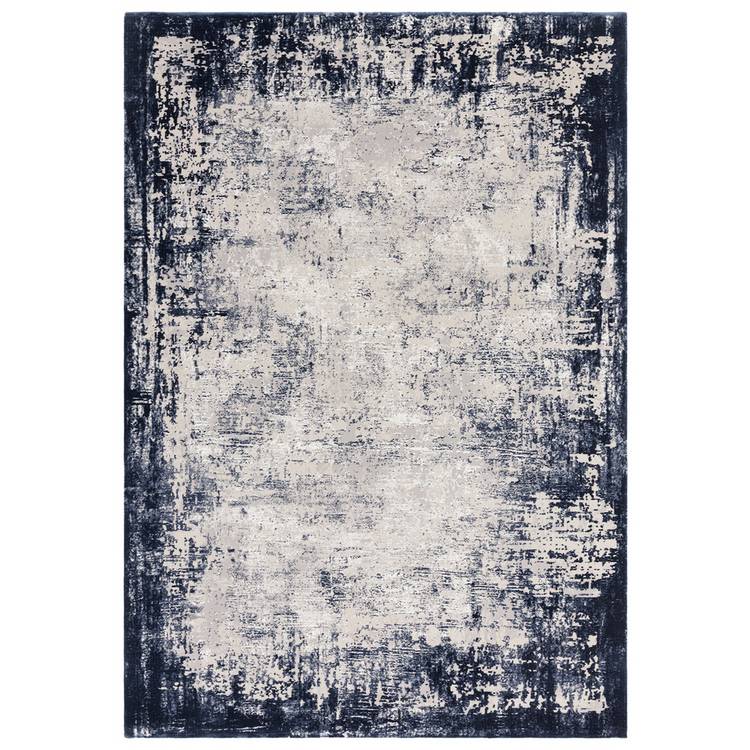 Asiatic Kuza navy cut pile rug 80x150cm, UK version