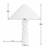 Habitat Travertine table lamp in natural, imported from the UK