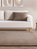 Asiatic Rugs taupe brown wool rug York Lustre (British brand)