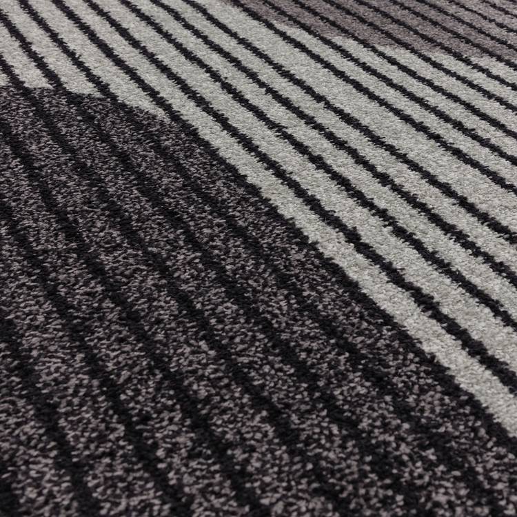 Asiatic Muse retro grey cut pile rug 80x150cm - British product