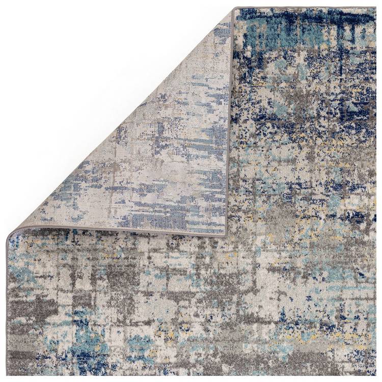 Asiatic blue grey cut pile rug 80x150cm, UK version