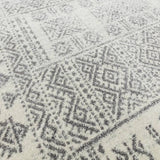 Asiatic Nova tribal grey cut pile rug 120x170cm, imported from the UK