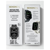 Sekonda Motion Pro smartwatch black silicone strap, imported from the UK
