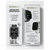 Sekonda Motion Pro smartwatch black silicone strap, imported from the UK