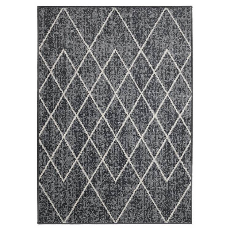 Homemaker grey cut pile rug 80x150cm (British brand)