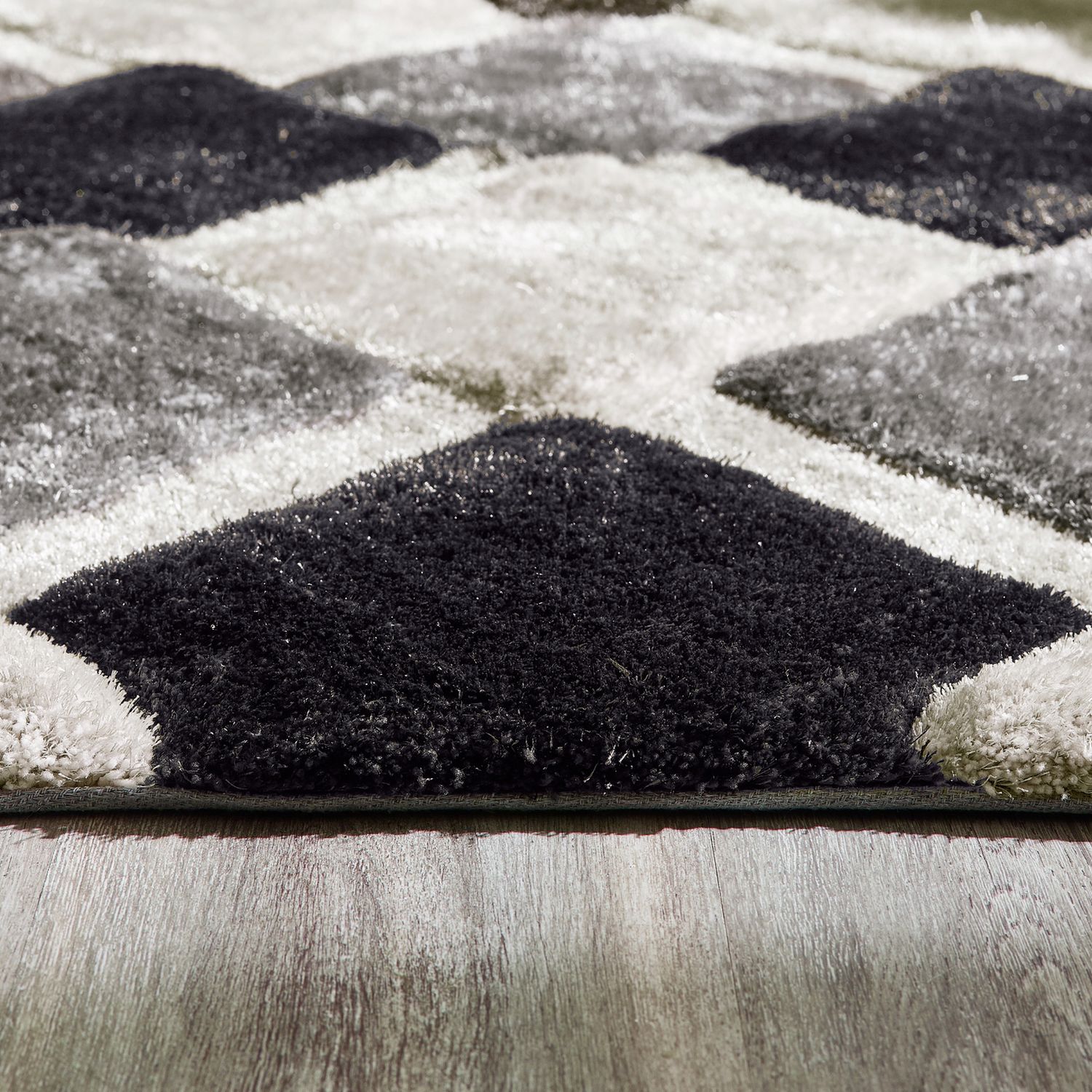 Origins 3D Geometric Grey  Rug - 160x230cm